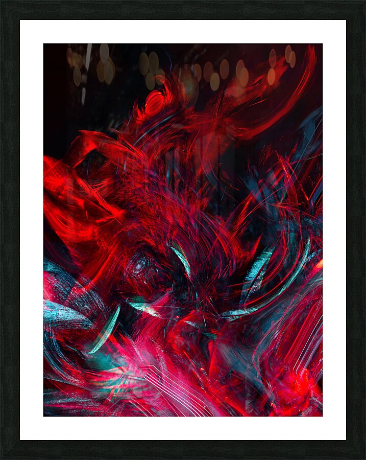 Chromatic Fury Picture Frame print
