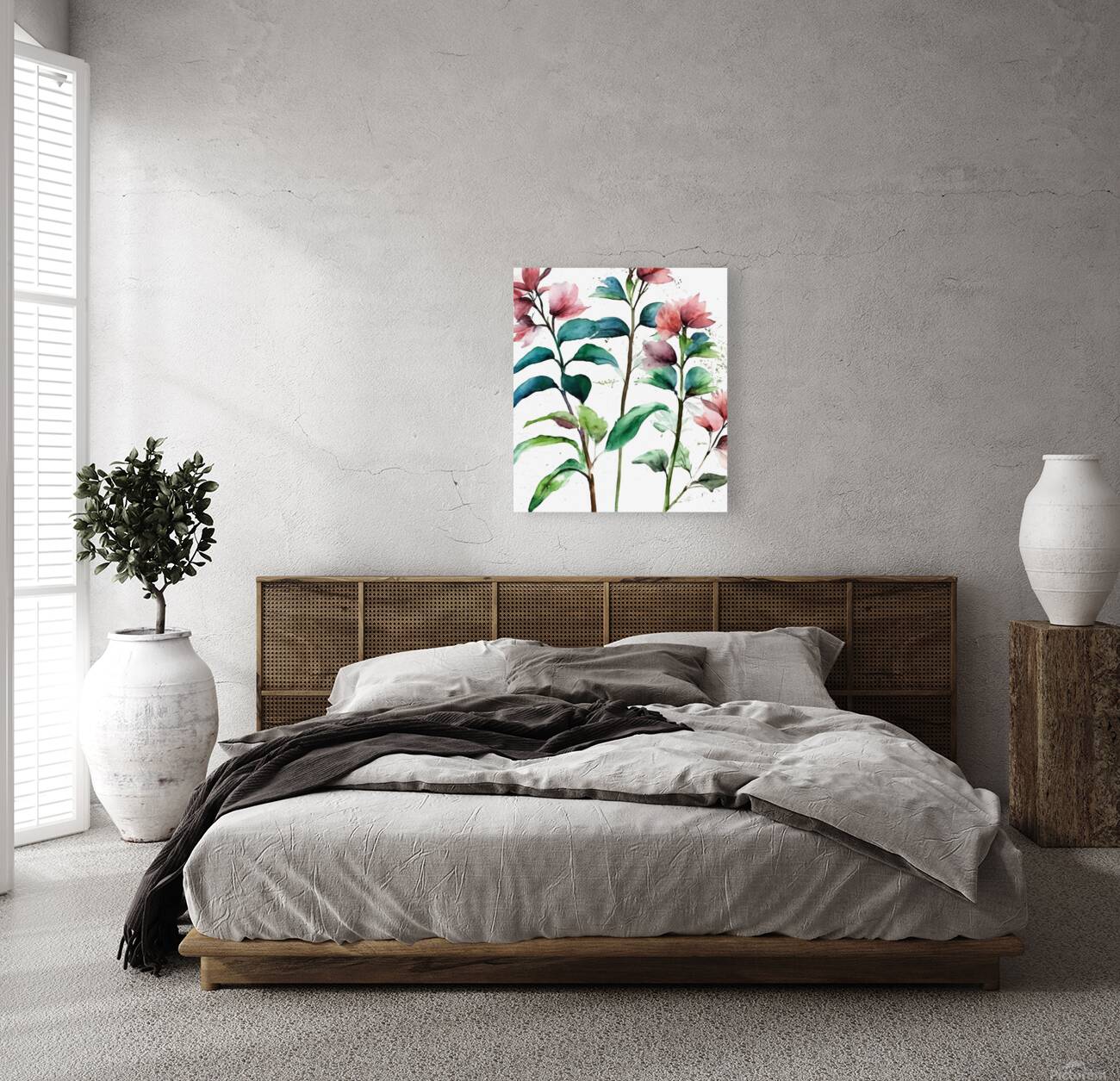 Summer collect pink roses Reproduction