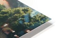 river and trees panorama HD Metal print