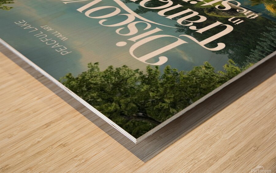 the tranquility stillness Wood print