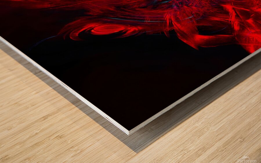 Chromatic Fury Wood print