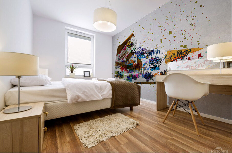 Sneaker Art Mural print