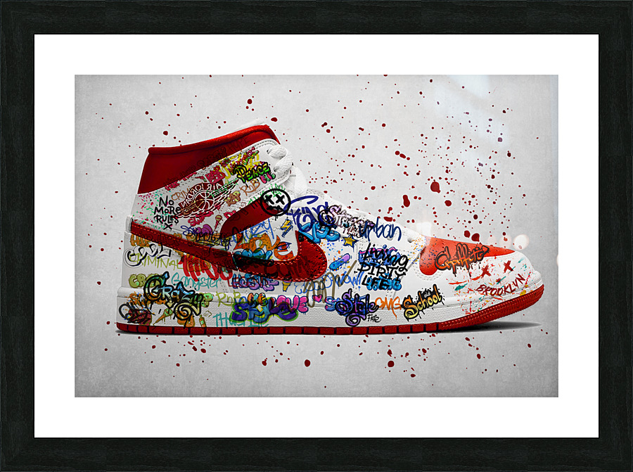 Graffiti Sneaker Picture Frame print