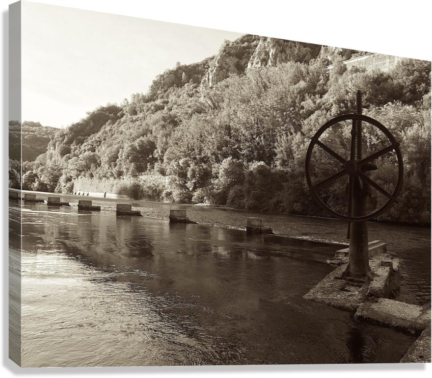 Old Roman harbour Canvas Print