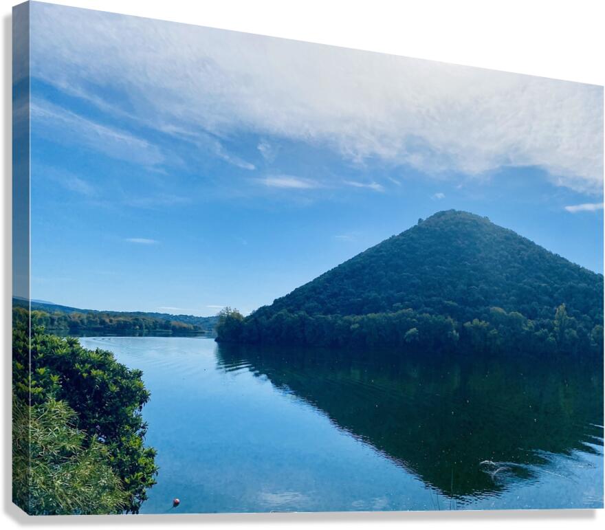 View from Piediluco  Canvas Print