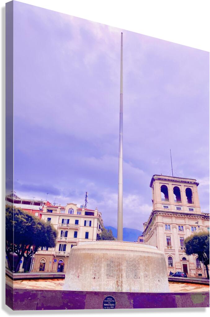 Terni main fountain Canvas Print