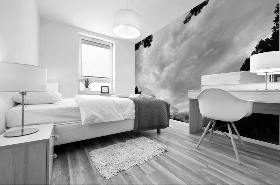 Framing dark clouds Mural print