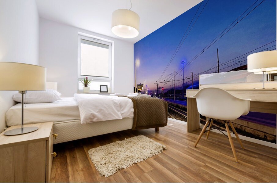 Fall sunset Mural print