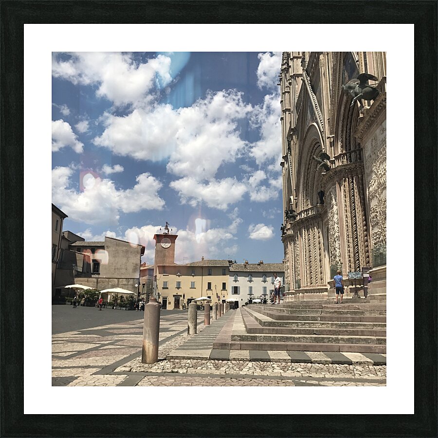 Cathedral clouds color Picture Frame print