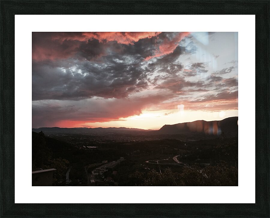 Sunset colors Picture Frame print