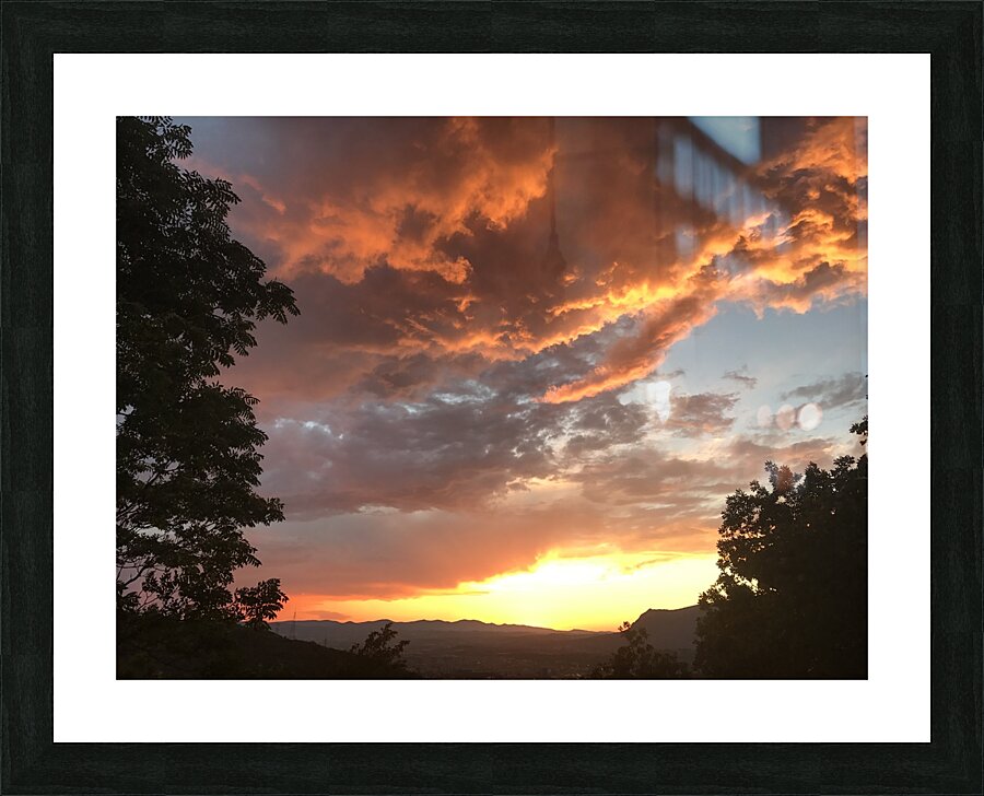 Sunset colors Picture Frame print