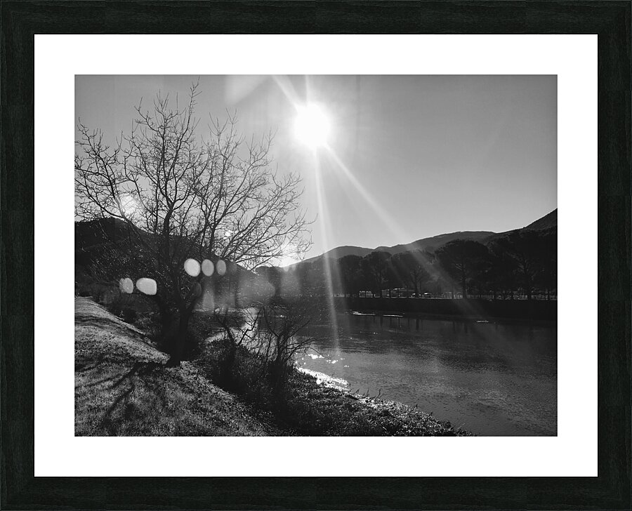 Midday river Picture Frame print
