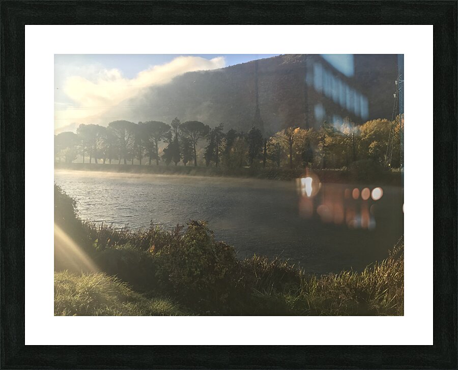 River and trees Picture Frame print