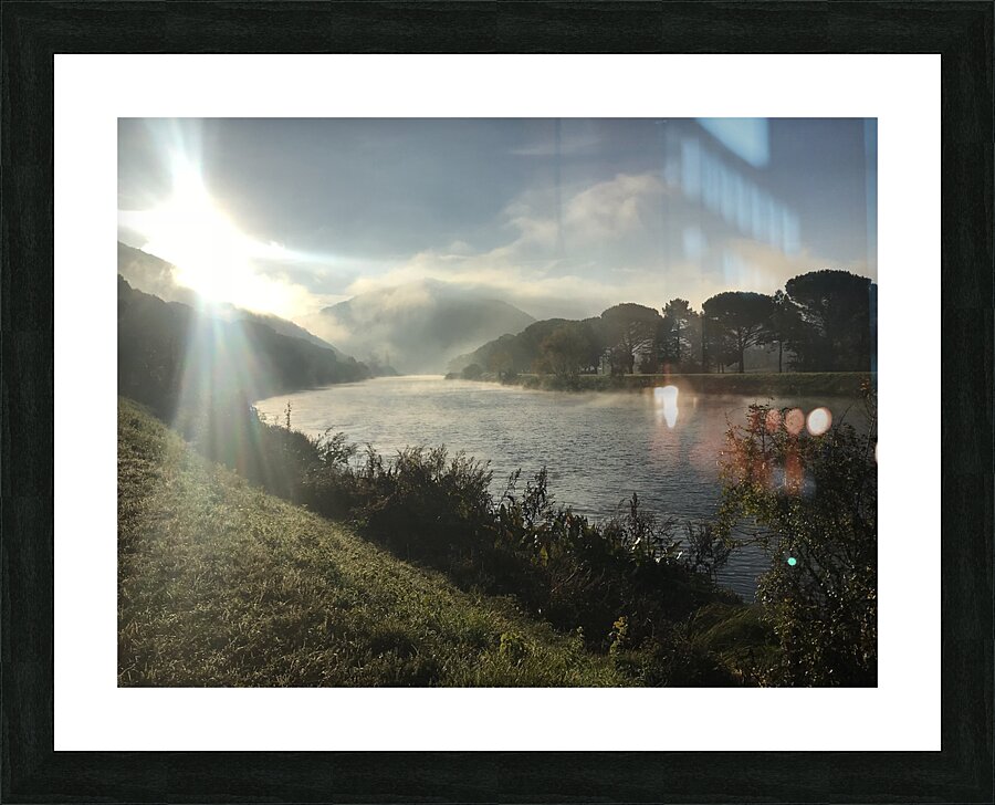 River meets Sun Picture Frame print