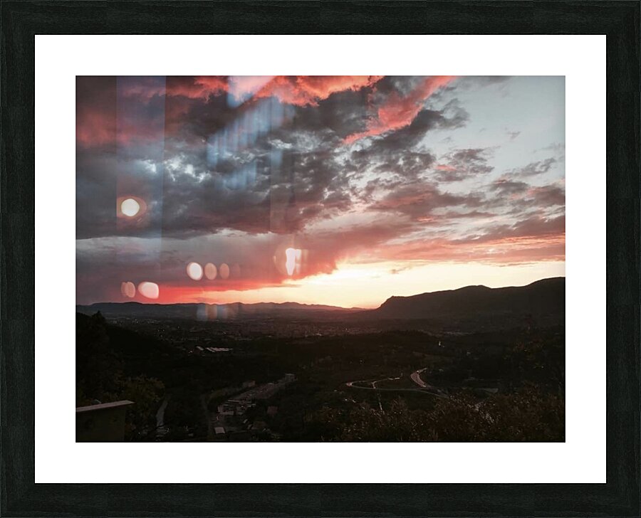 Pink sunset Picture Frame print