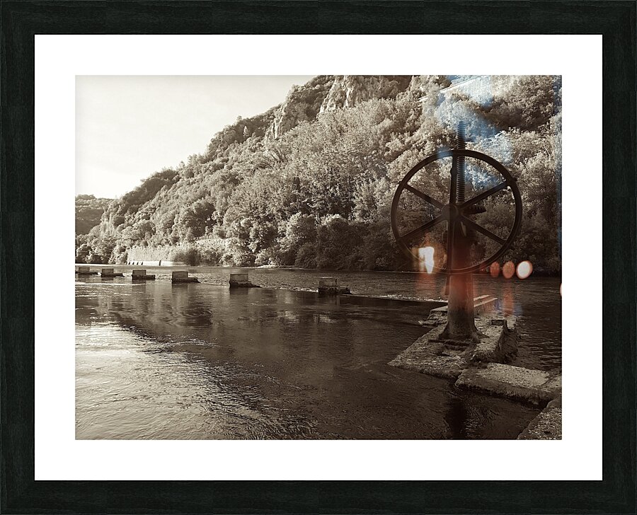 Old Roman harbour Picture Frame print