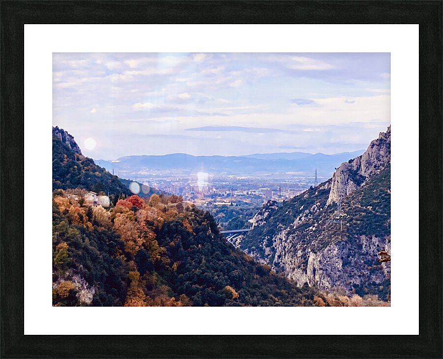 View from Marmore Picture Frame print