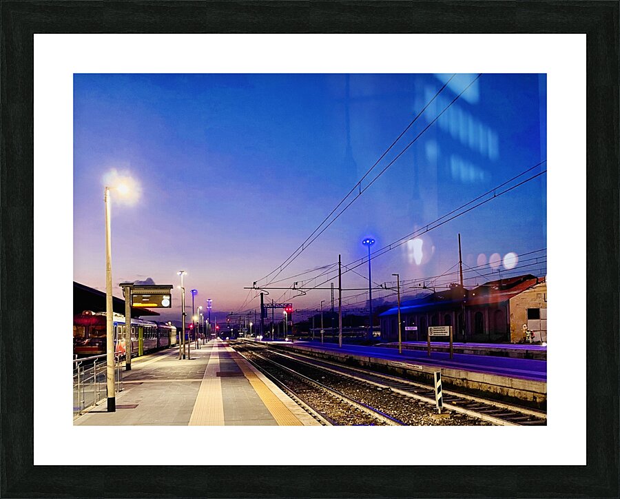Fall sunset Picture Frame print