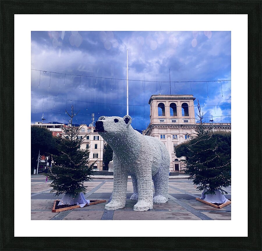 City bear Picture Frame print