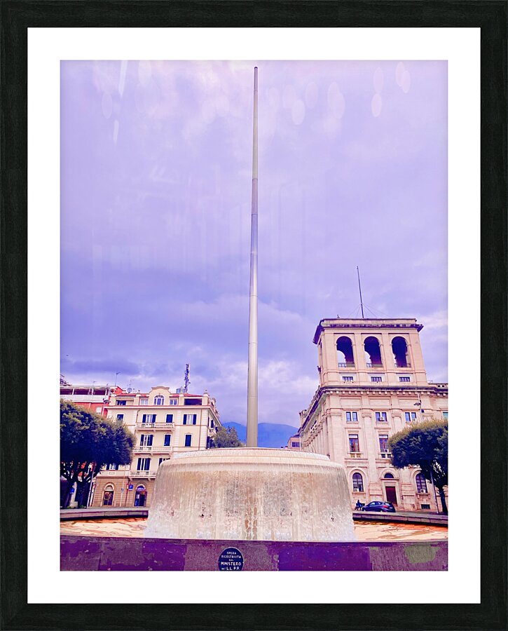 Terni main fountain Picture Frame print