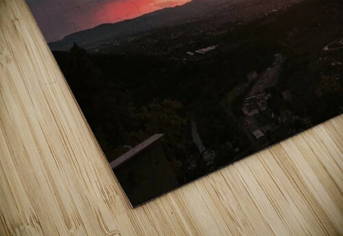 Pink sunset PIE puzzle