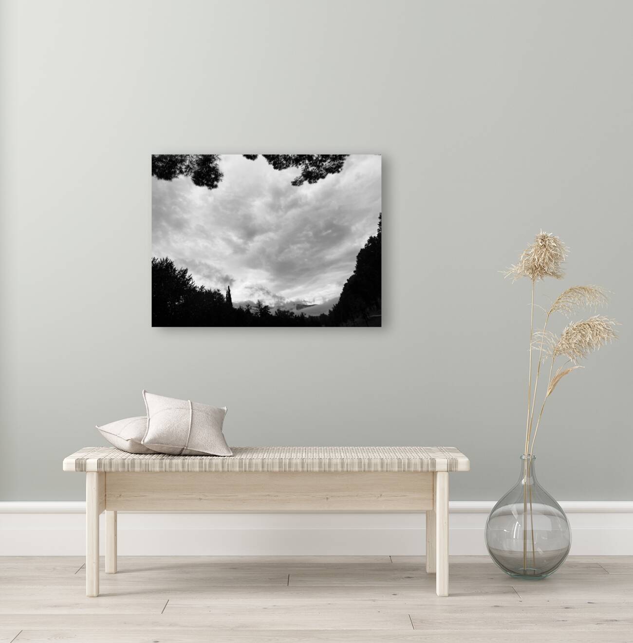 Framing dark clouds Reproduction