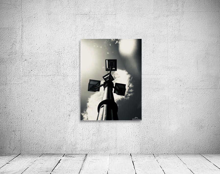 Old street lamp sky Wall Preview