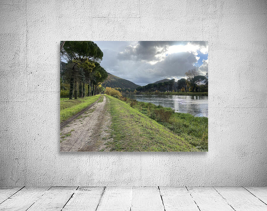 Strolling by a river Wall Preview