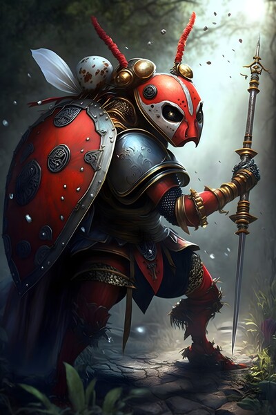 Warrior Ladybug no.7 Digital Download