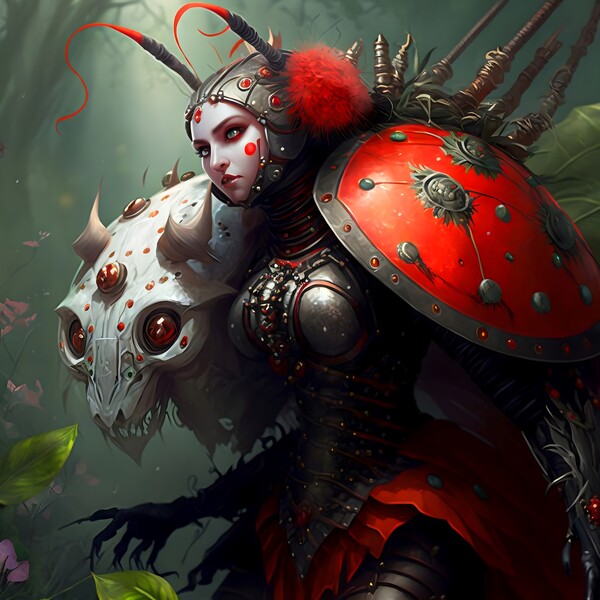 Warrior Ladybug no.3 Digital Download