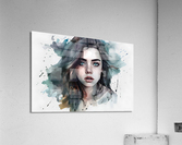 Girl watercolor no.6 Acrylic Print
