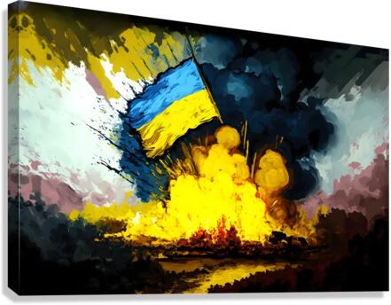 Ukrainian War 2023 no.17 Canvas Print