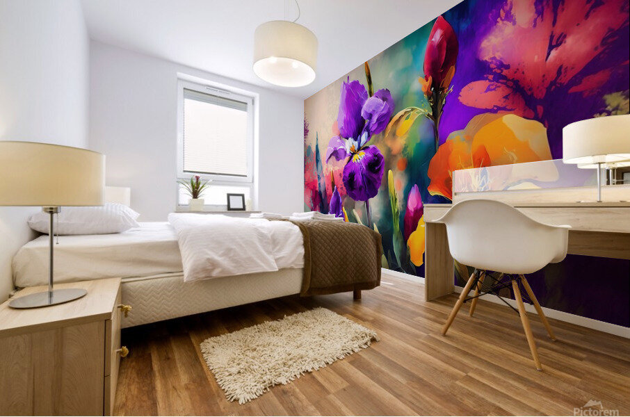 Flower World no.12 Mural print