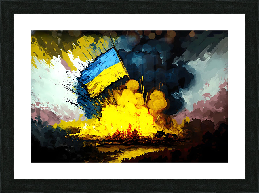 Ukrainian War 2023 no.17 Picture Frame print