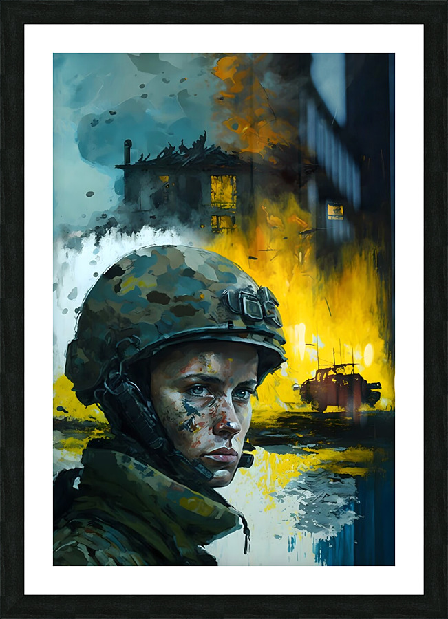 Ukrainian War 2023 no.21 Picture Frame print