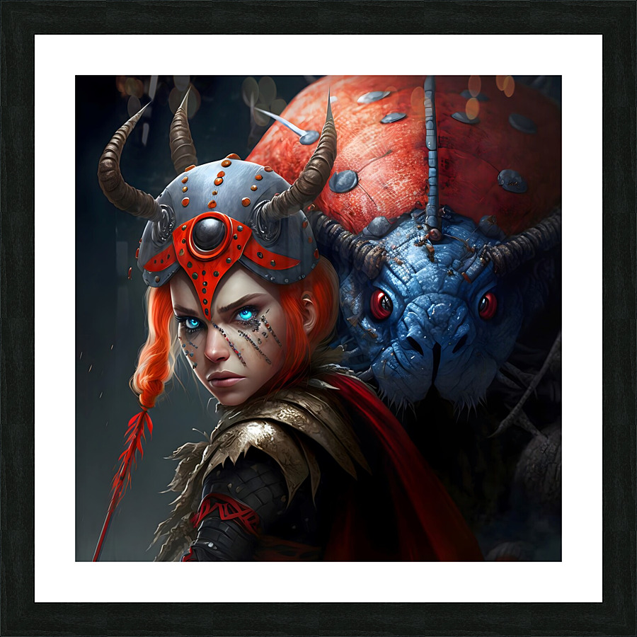 Warrior Ladybug no.1 Picture Frame print