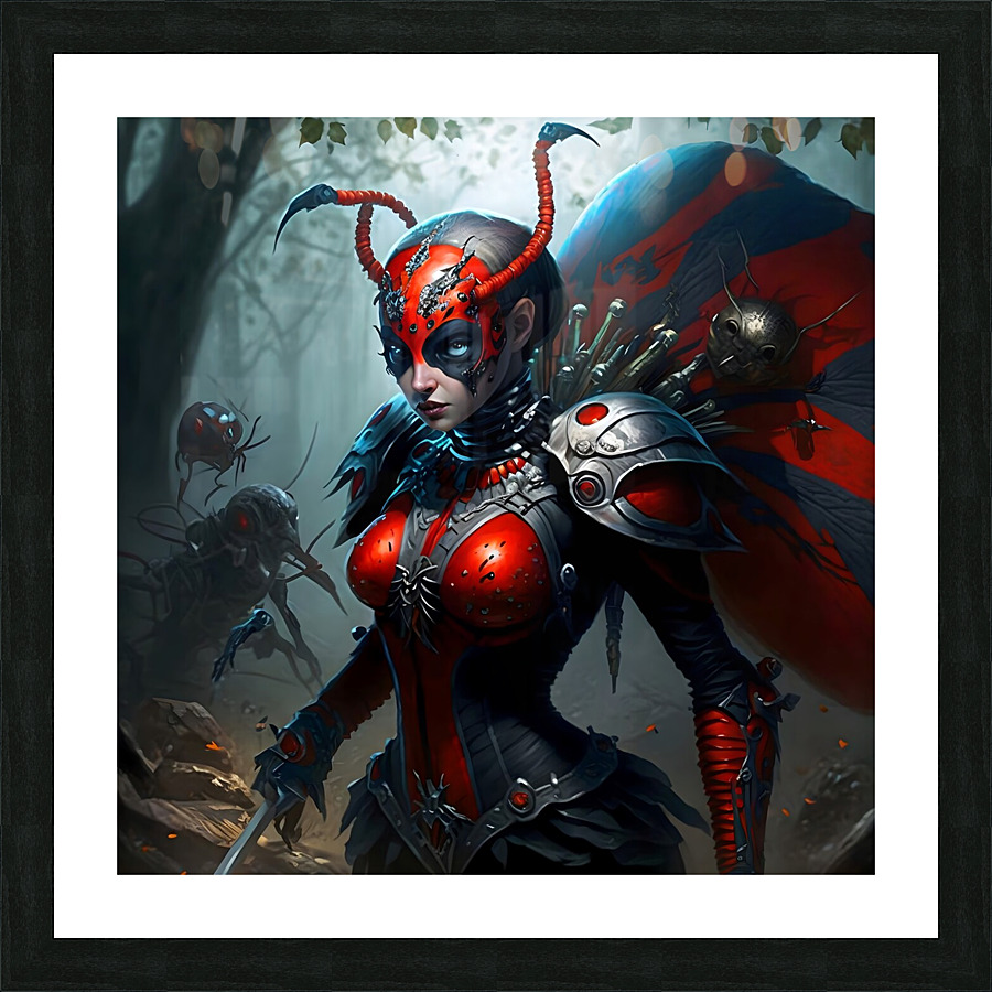 Warrior Ladybug no.2 Picture Frame print