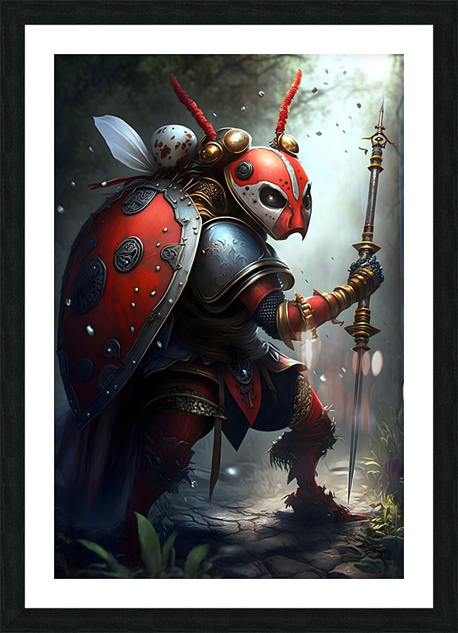 Warrior Ladybug no.7 Picture Frame print