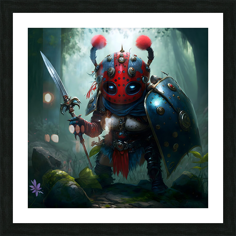 Warrior Ladybug no.10 Picture Frame print
