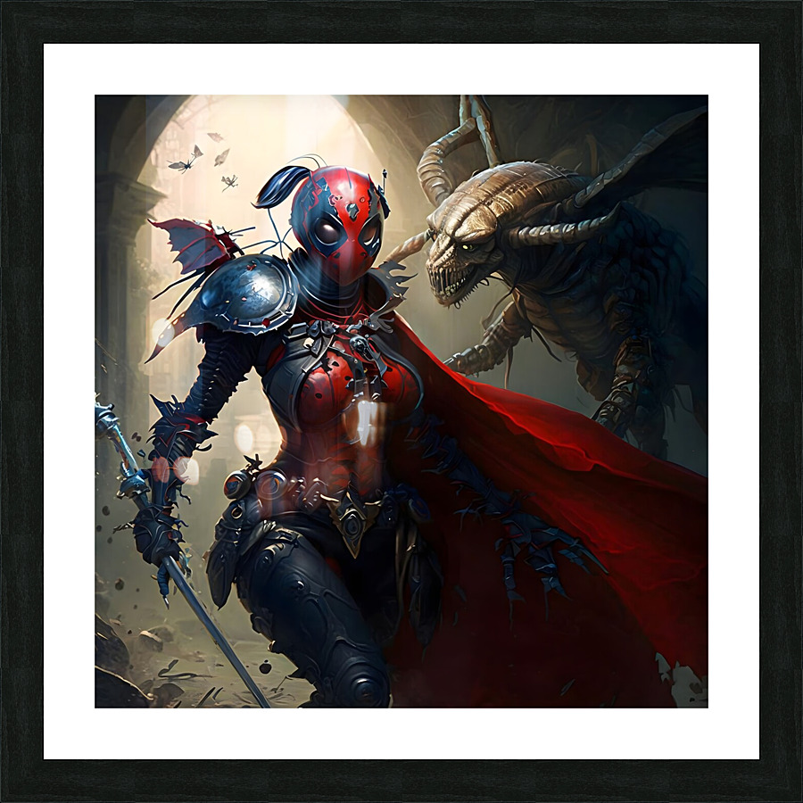 Warrior Ladybug no.13 Picture Frame print