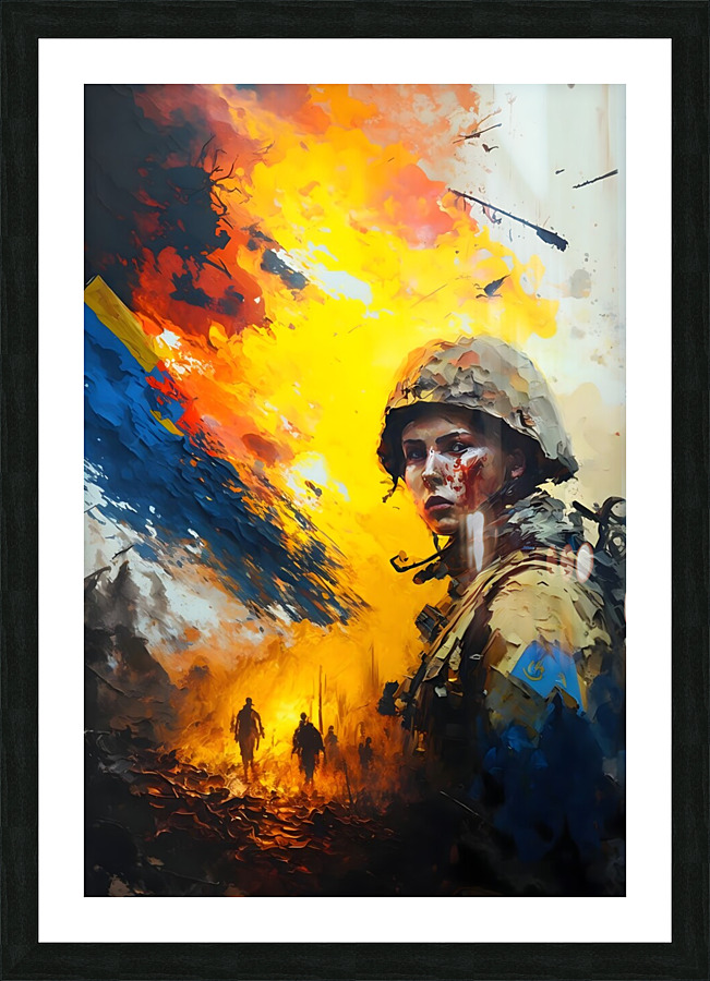 Ukrainian War 2023 no.25 Picture Frame print