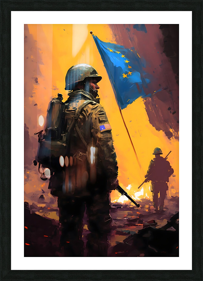 European War no.10 Picture Frame print
