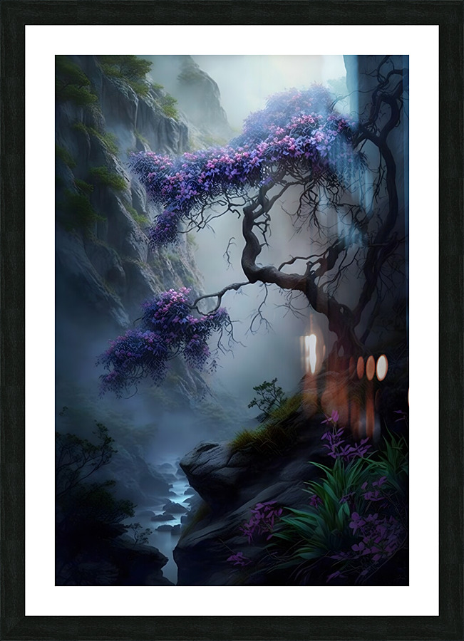 Tree fairy tale kingdom no.9 Picture Frame print