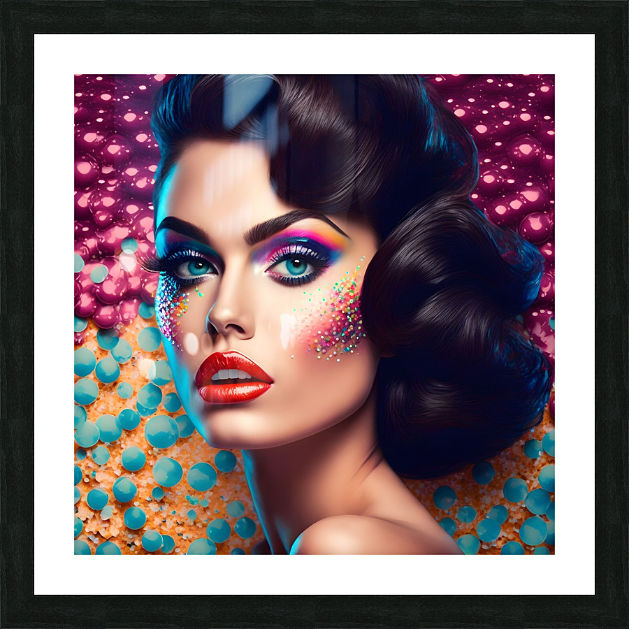 Girl pin up no.16 Picture Frame print