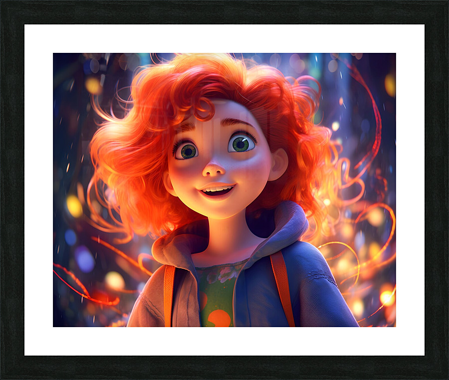 Character   digital art no.2 Picture Frame print