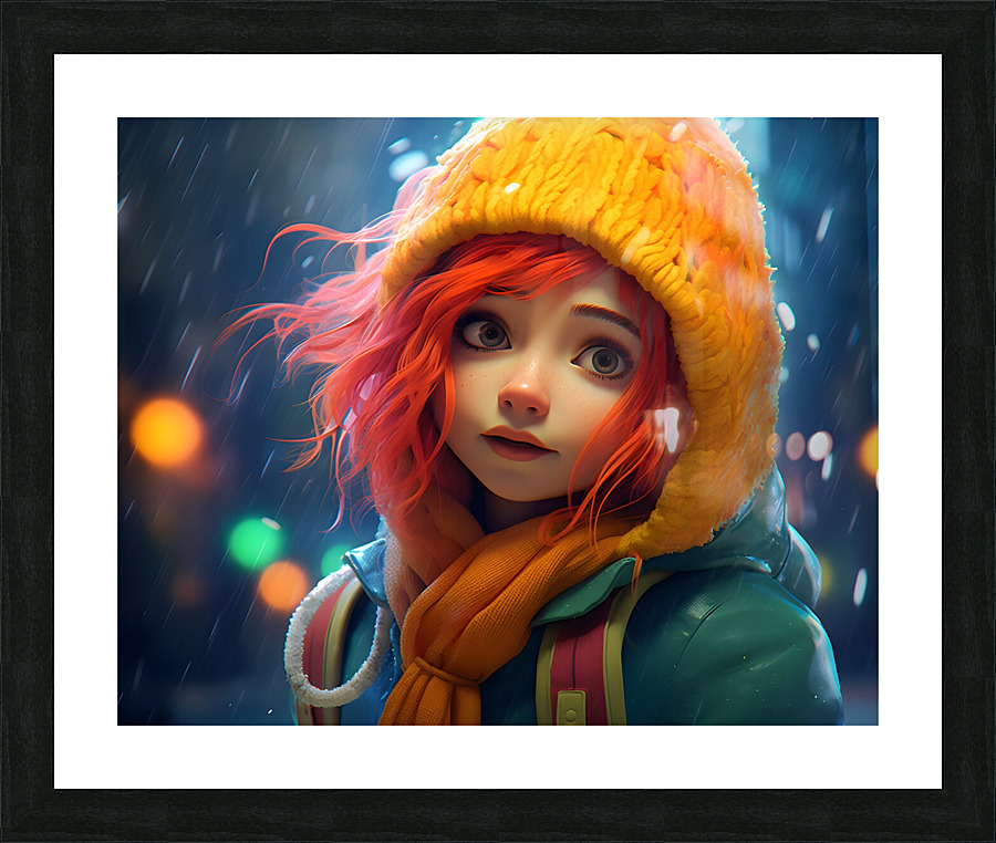 Character   digital art no.4 Picture Frame print