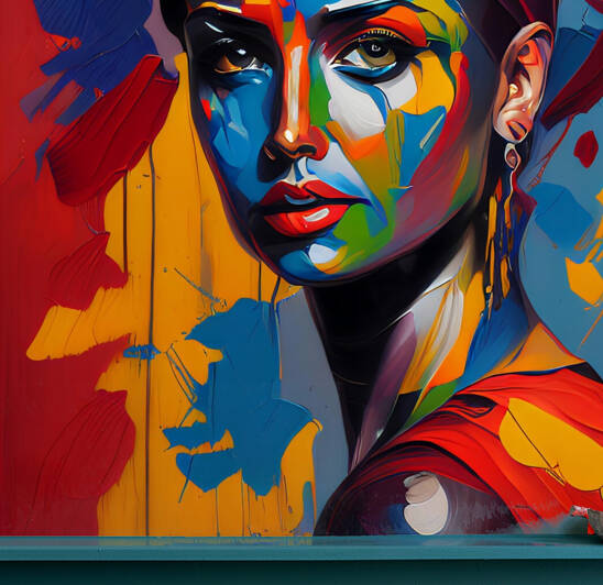 Woman inpasto technique no.3 by draszyr