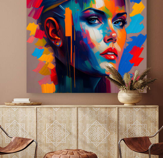 Woman inpasto technique no.5 by draszyr
