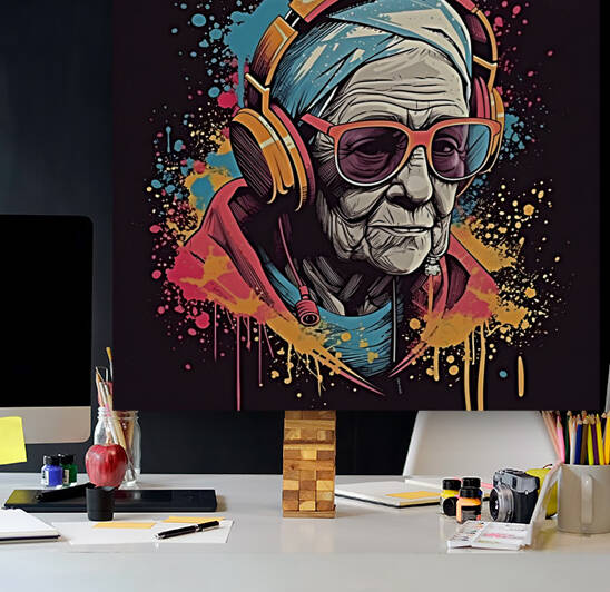 Graffiti old woman no.1 by draszyr