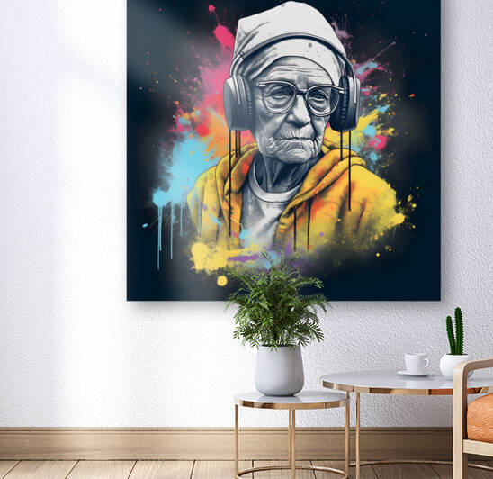 Graffiti old woman no.2 by draszyr